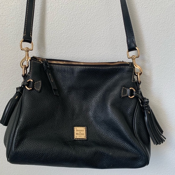 Dooney and Bourke Pebbled Leather Tassel Bag - Picture 2 of 16